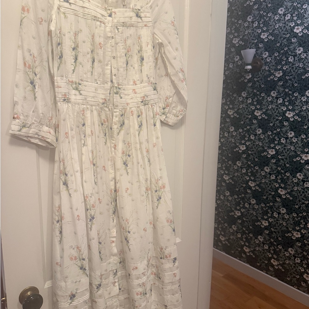 Doen Cream Floral Maxi Dress